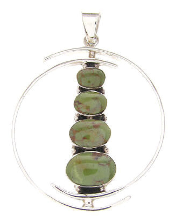 Southwest Turquoise Silver Pendant PS60406